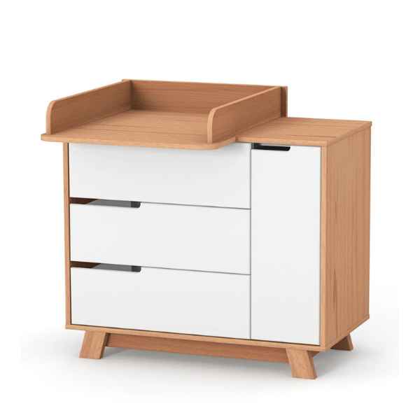 Výklopný přebalovací pult Gekko Kids. 60 cm. Přírodní Buk